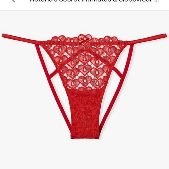 Victorias Secret Dream Angels Sweet heart Lace Cheekini panty lipstick XLarge - Picture 1 of 4